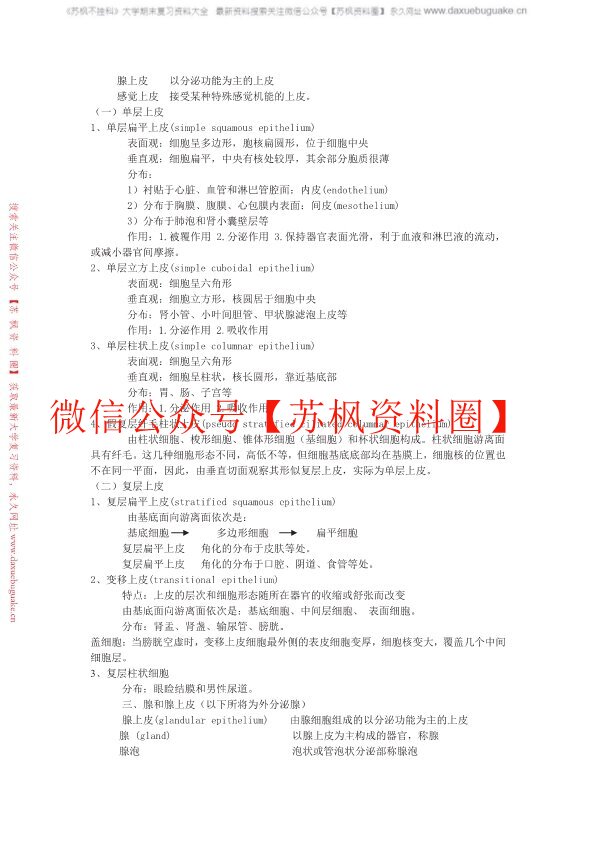 组织学与胚胎学